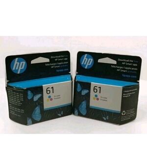 HP Printer Ink Tri-color 61 Lot Of 2
